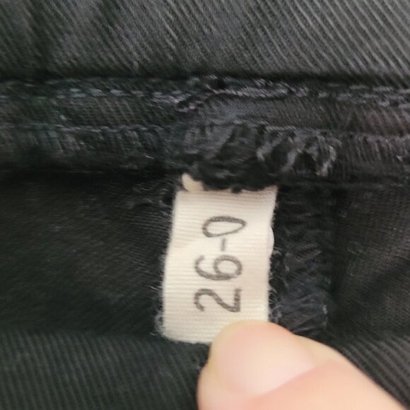 Current/Elliott x Altuzarra The Runner Stretch Skinny Jean Tar (Black) 26/0 - Picture 4 of 9